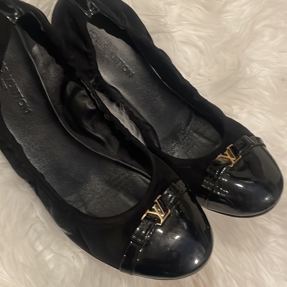 Louis Vuitton Black Elba Ballet Flats Size 38.5 US 8 - Picture 10 of 11